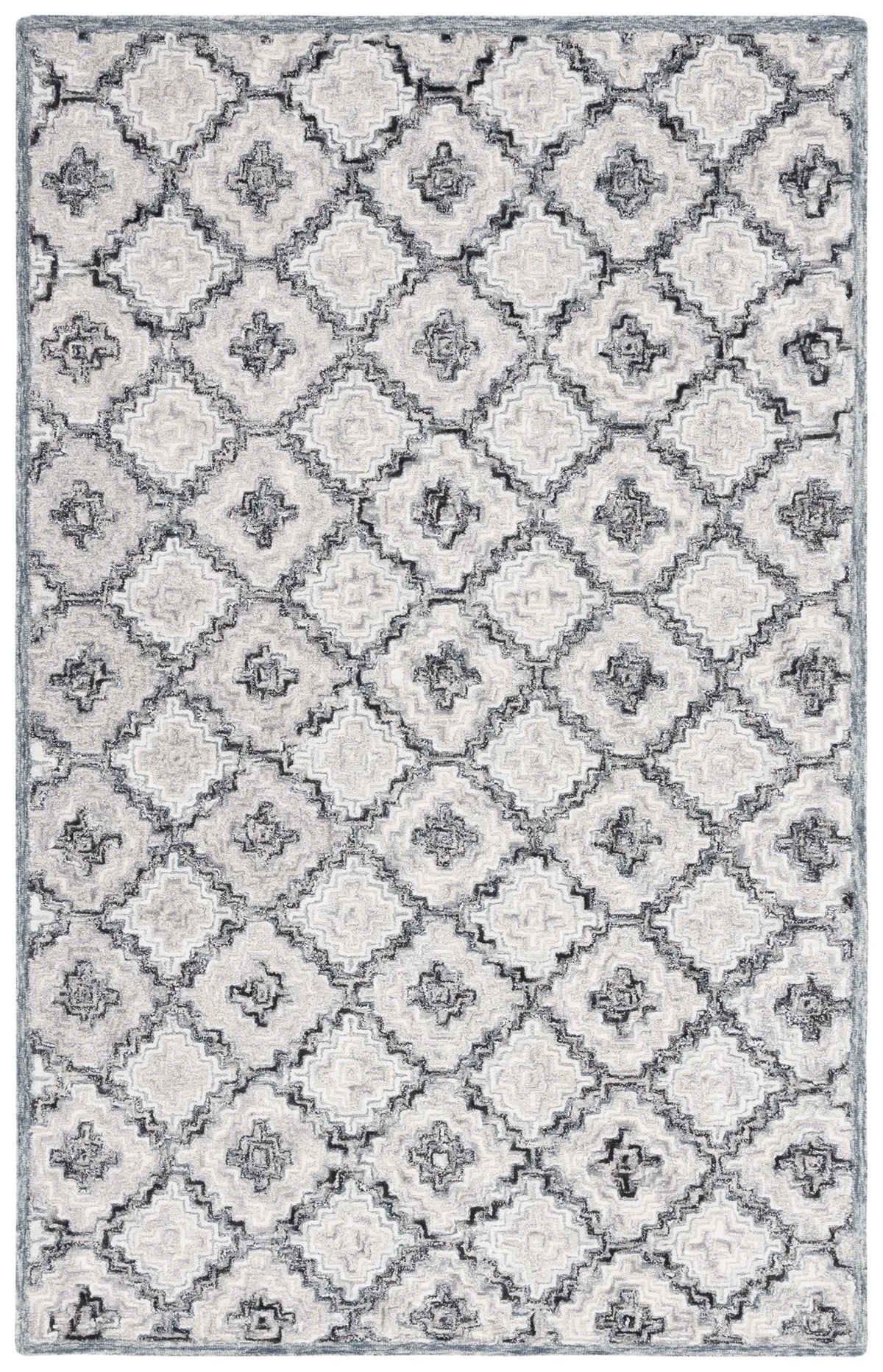 Safavieh Soho 4'-0" x 6'-0" Rug in Grey / Ivory