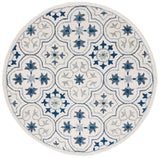 Safavieh Micro-Loop 5'-0" x 5'-0" Rug in Ivory / Sage