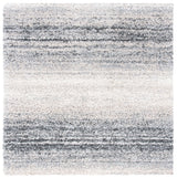 Safavieh Fontana Shag  800 6'-7" x 6'-7" Rug in Ivory / Grey