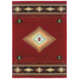 Oriental Weavers Sphinx Hudson 087k1 Red / Green Rugs - main flat