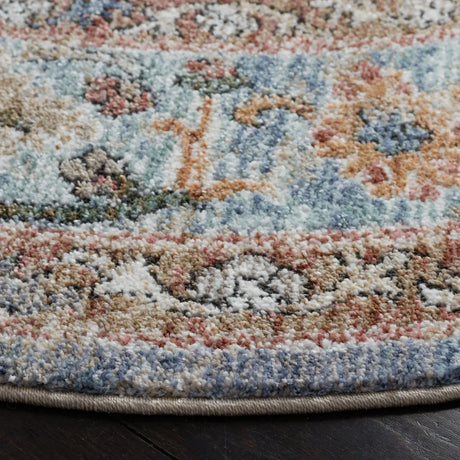 Safavieh Jasmine 5'-3" x 5'-3" Rug in Blue / Gold