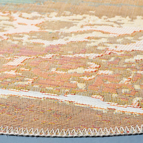 Safavieh Barbados 500 5'-3" x 5'-3" Rug in Gold / Blue