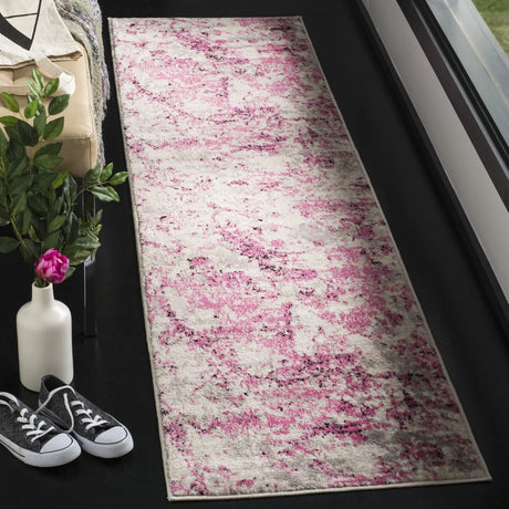 Safavieh Skyler 2'-0" x 10'-0" Rug in Pink / Ivory