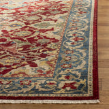 Safavieh Kashan 4'-0" x 6'-0" Rug in Red / Blue