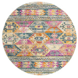 Safavieh Madison 6'-7" x 6'-7" Rug in Blue / Fuchsia