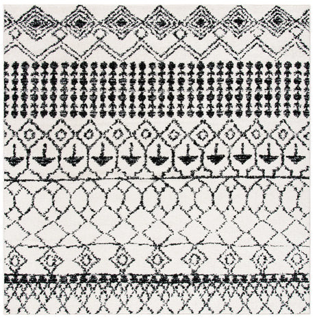Safavieh Tulum 6'-7" x 6'-7" Rug in Ivory / Black