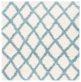 Safavieh Sgd-Dallas Shag 6'-0" x 6'-0" Rug in Ivory / Seafoam