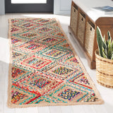 Safavieh Cape Cod 2'-3" x 8'-0" Rug in Natural / Red