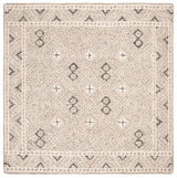 Safavieh Micro-Loop 5'-0" x 5'-0" Rug in Grey / Ivory