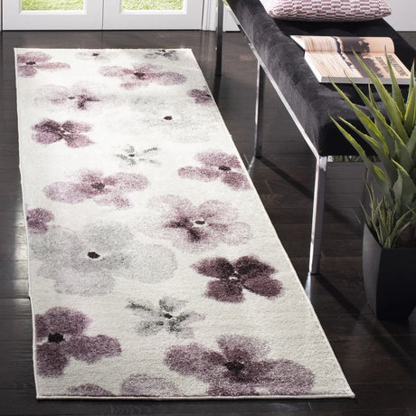 Safavieh Adirondack 2'-6" x 6'-0" Rug in Ivory / Purple