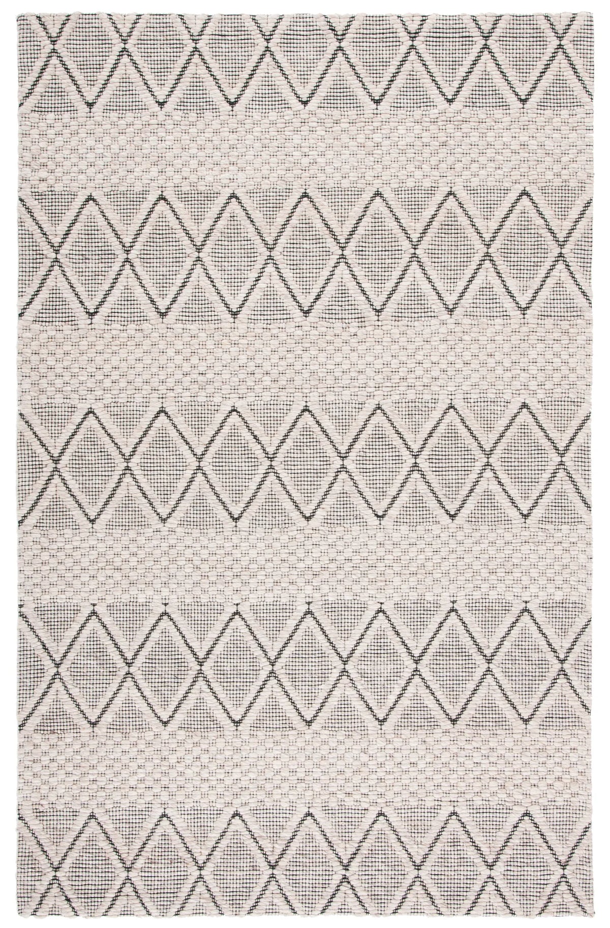 Safavieh Marbella 4'-0" x 6'-0" Rug in Silver / Black