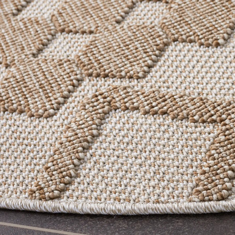 Safavieh Global 6'-7" x 6'-7" Rug in Beige / Brown