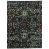 Oriental Weavers Sphinx Andorra 7124A Navy/Blue Rugs - main flat
