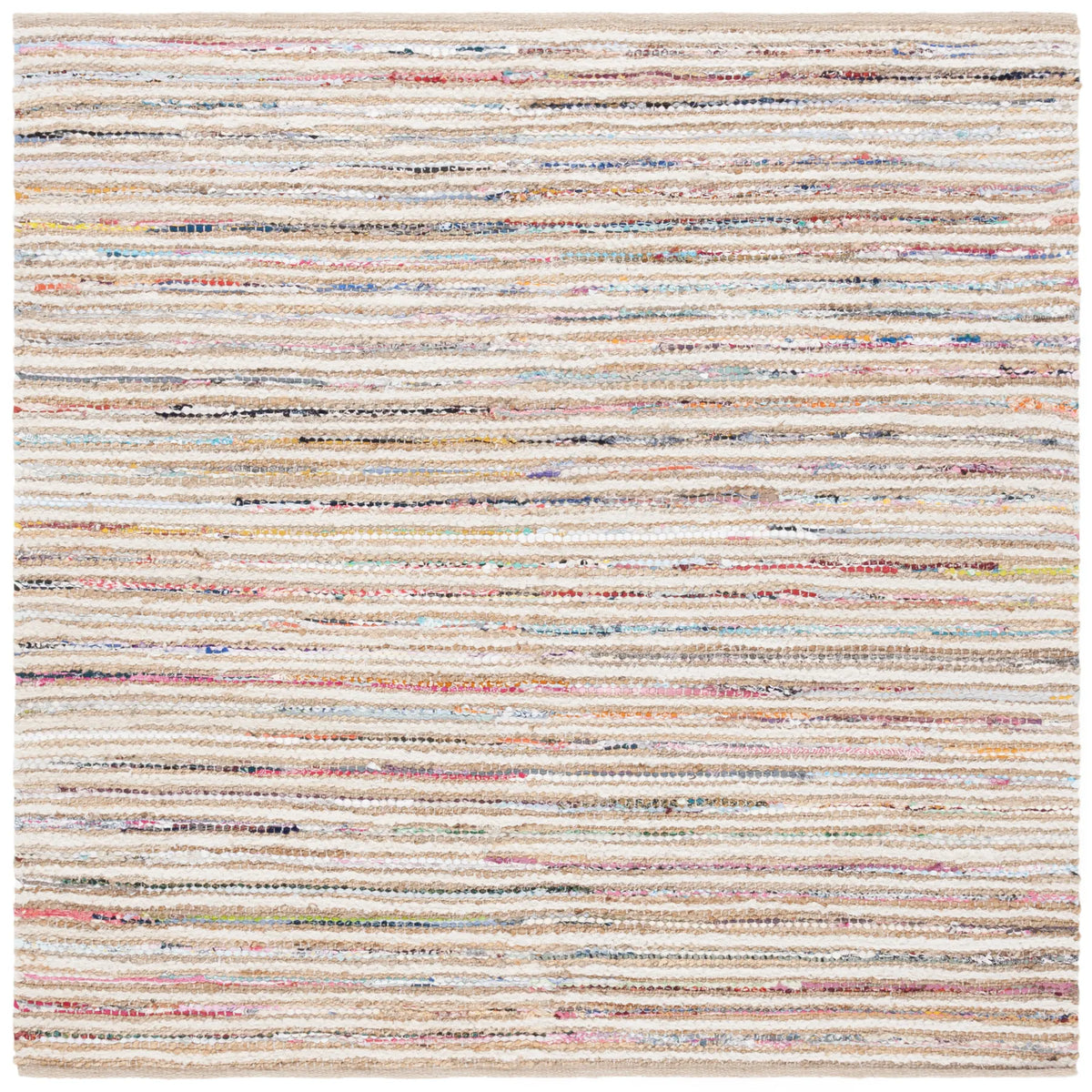 Safavieh Cape Cod 6'-0" x 6'-0" Rug in Natural / Rust