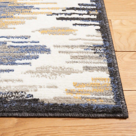 Safavieh Pyramid 4'-5" x 6'-5" Rug in Ivory / Grey Navy