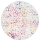 Safavieh Evoke 6'-7" x 6'-7" Rug in Ivory / Fuchsia
