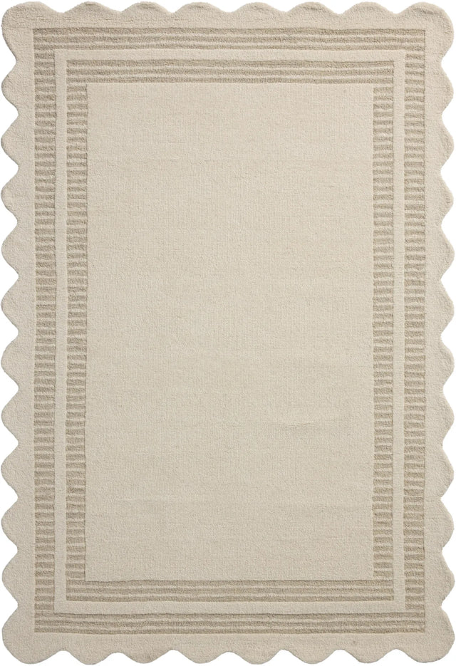 Chris Loves Julia x Loloi Scottie SCO-01 Ivory / Grey Rug - main flat