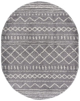 Safavieh Arizona Shag 6'-0" x 8'-0" Rug in Grey / Ivory