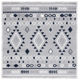 Safavieh Marrakesh 6'-7" x 6'-7" Rug in Grey / Navy