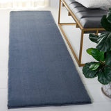 Safavieh Faux Rabbit Fur 2'-3" x 8'-0" Rug in Dark Grey