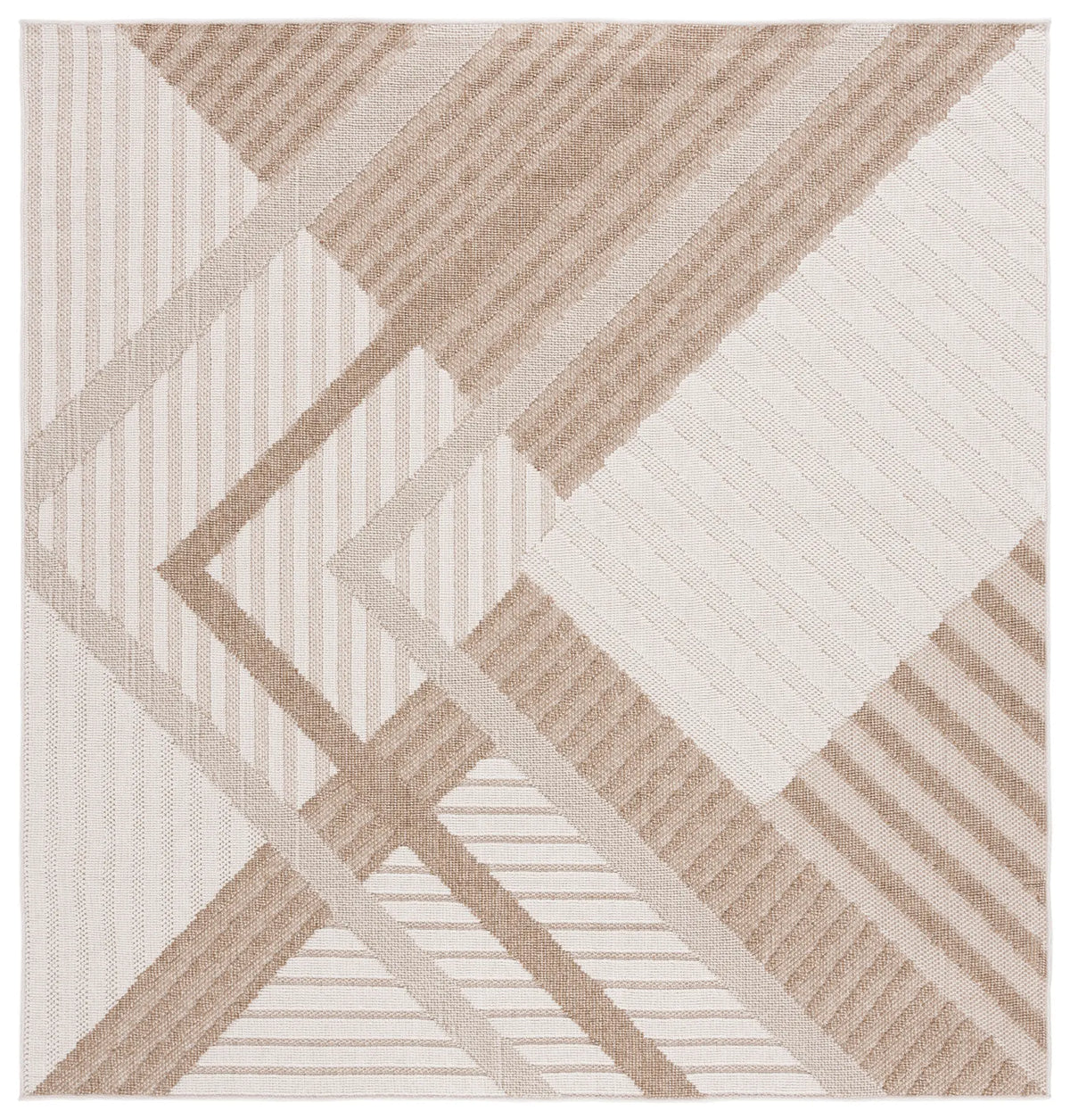 Safavieh Global 6'-7" x 6'-7" Rug in Beige / Light Beige