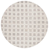 Safavieh Ebony 6'-0" x 6'-0" Rug in Grey / Ivory