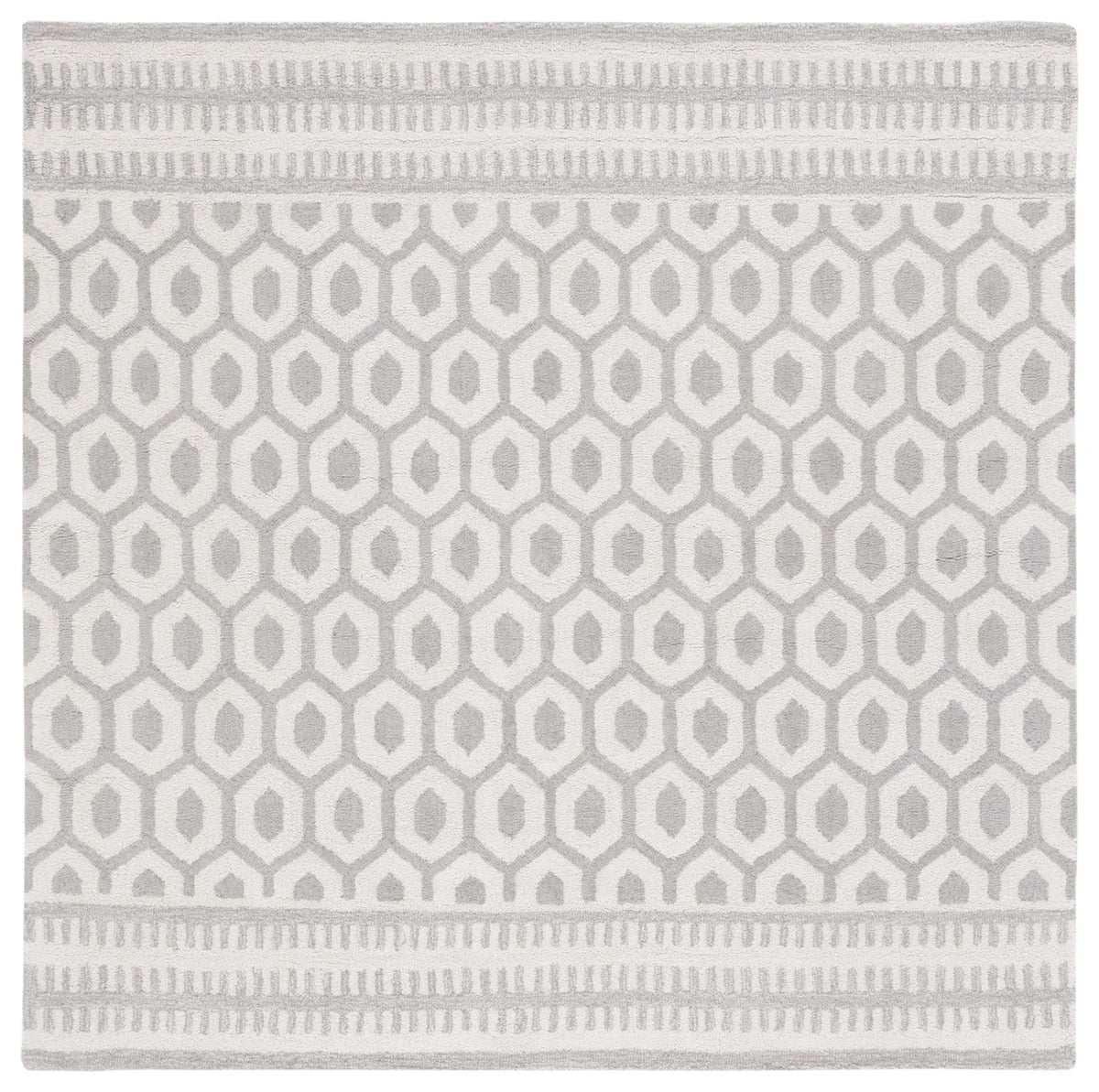 Safavieh Capri 6'-0" x 6'-0" Rug in Ivory / Grey