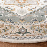 Safavieh Heritage 4'-0" x 6'-0" Rug in Ivory / Light Blue