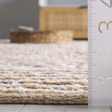 Safavieh Cape Cod 4'-0" x 6'-0" Rug in Natural / Navy