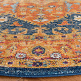 Safavieh Evoke 6'-7" x 6'-7" Rug in Blue / Orange