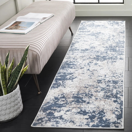 Safavieh Amelia 700 2'-2" x 10'-0" Rug in Dark Blue / Grey