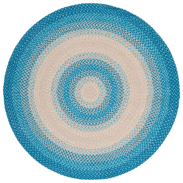 Safavieh Braided 5'-0" x 5'-0" Rug in Blue / Beige