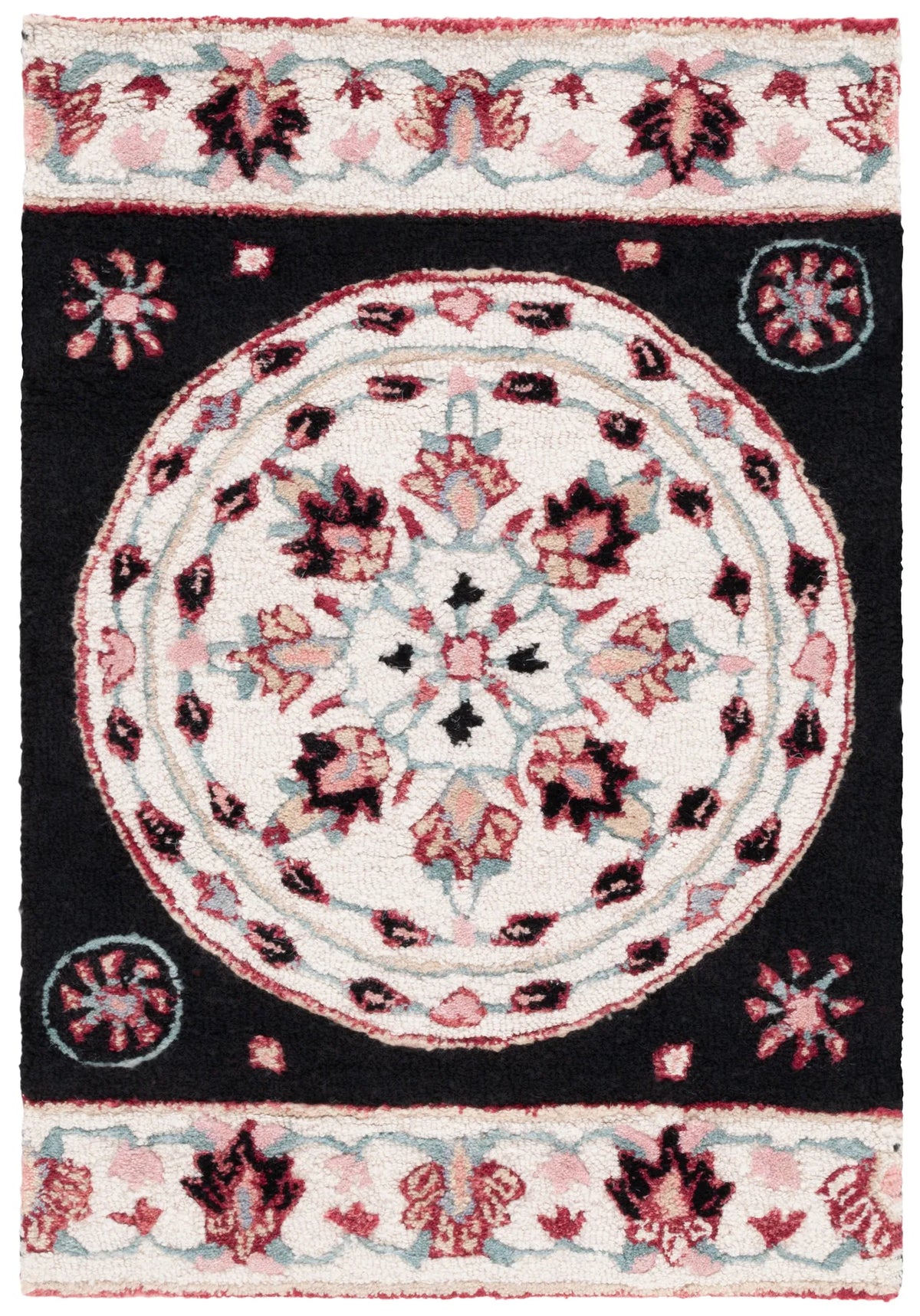 Safavieh Bellagio 2'-0" x 3'-0" Rug in Black / Ivory