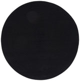 Safavieh Braided 4'-0" x 4'-0" Rug in Black