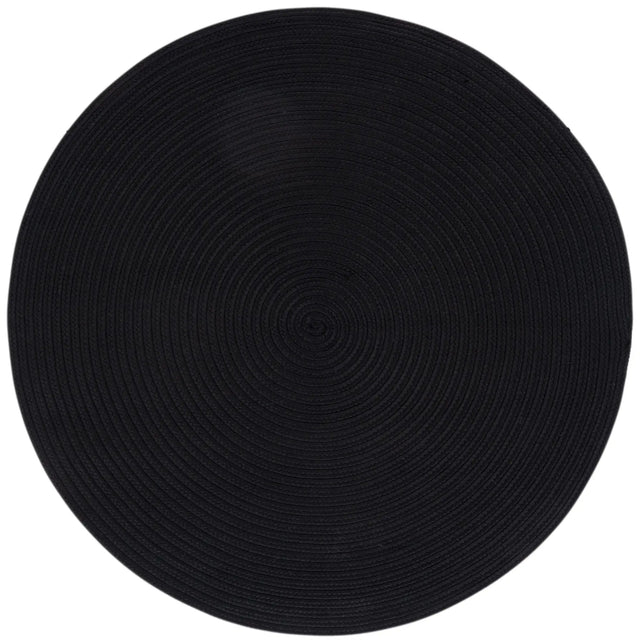 Safavieh Braided 4'-0" x 4'-0" Rug in Black