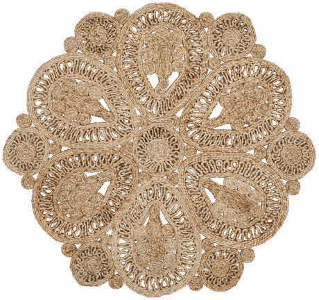 Safavieh Natural Fiber 3'-0" x 3'-0" Rug in Natural
