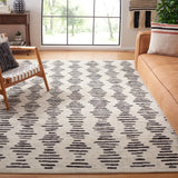 Safavieh Tulum 10'-0" x 14'-0" Rug in Ivory / Black
