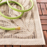 Safavieh Courtyard 5'-3" x 7'-7" Rug in Natural / Brown