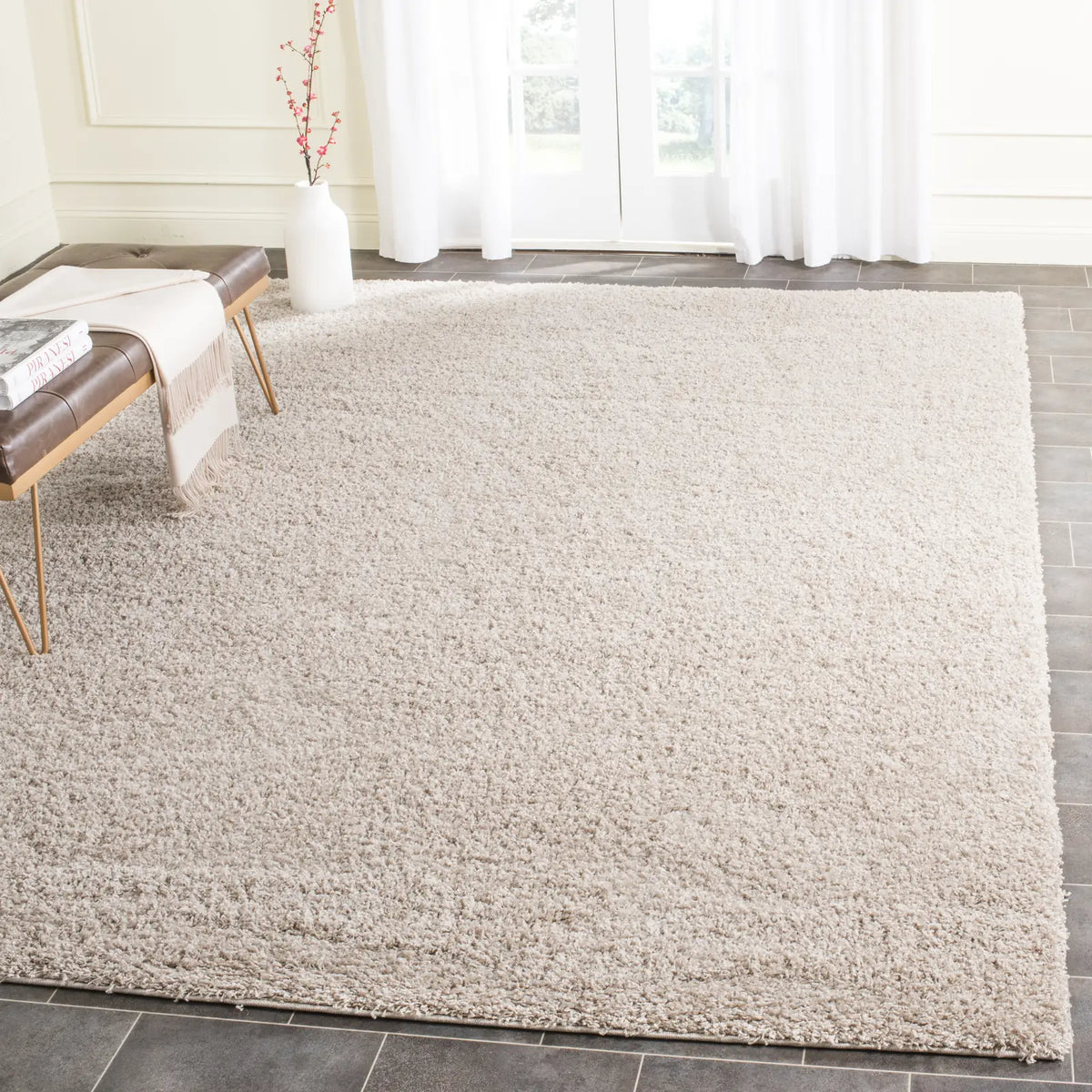 Safavieh Sgl-Laguna Shag 10'-0" x 14'-0" Rug in Sand