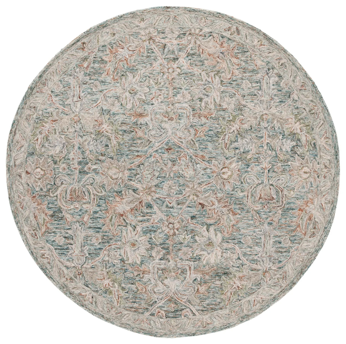 Safavieh Metro 6'-0" x 6'-0" Rug in Teal / Green