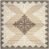 Safavieh Kenya 7'-0" x 7'-0" Rug in Brown / Charcoal