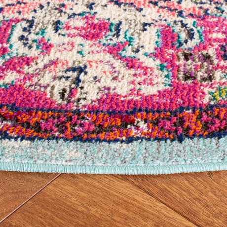 Safavieh Madison 10'-0" x 10'-0" Rug in Fuchsia / Teal
