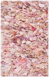 Safavieh Rio Shag 2'-6" x 4'-0" Rug in Ivory / Pink