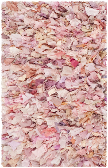 Safavieh Rio Shag 2'-6" x 4'-0" Rug in Ivory / Pink