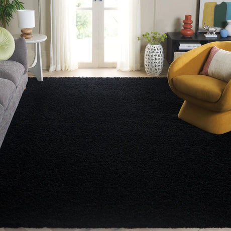 Safavieh Sga-Athens Shag 6'-0" x 9'-0" Rug in Black