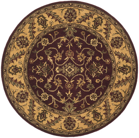Safavieh Golden Jaipur 6'-0" x 6'-0" Rug in Burgundy / Gold