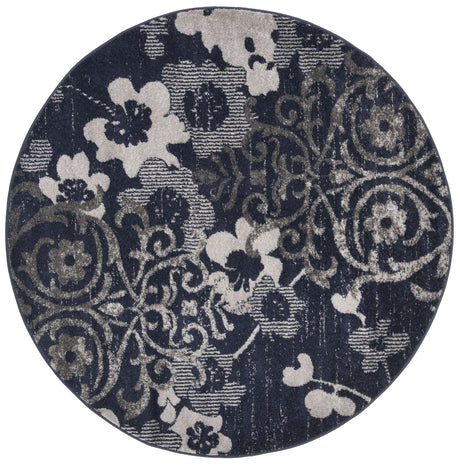 Safavieh Adirondack 6'-0" x 6'-0" Rug in Navy / Silver