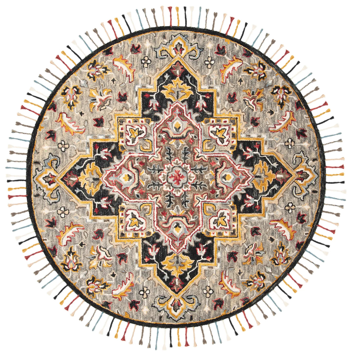 Safavieh Aspen 5'-0" x 5'-0" Rug in Grey / Charcoal