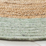 Safavieh Braided 5'-0" x 5'-0" Rug in Sage / Gold
