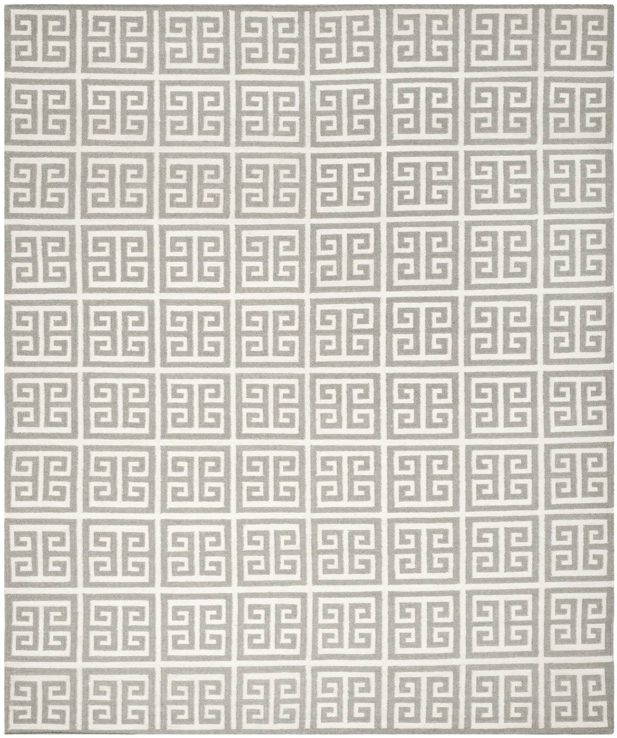 Safavieh Dhurries 10'-0" x 14'-0" Rug in Grey / Ivory